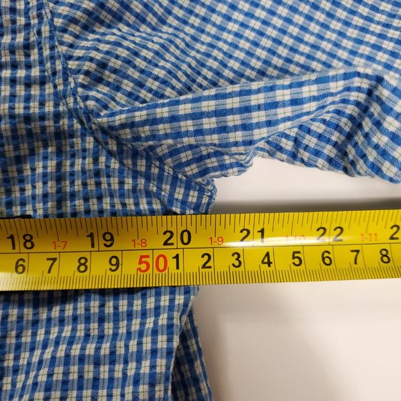 Patagonia Mens Medium Blue Plaid - Picture 8 of 8